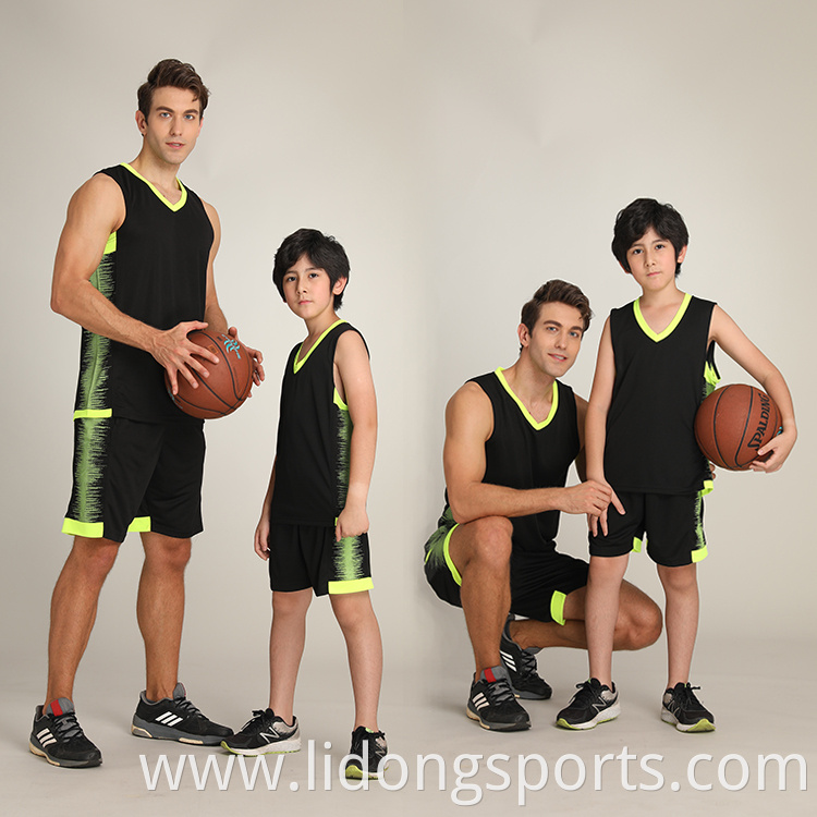 Low Moq Custom Men Basketball Uniforms Reversible Kids Basketball Jersey Made In China